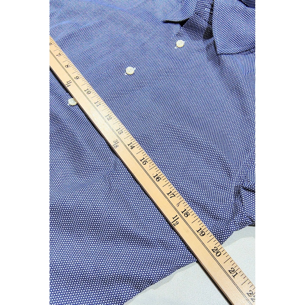 Eton Slim Fit Dress Shirt Men 40 15.75 Blue Signature Twill Cotton EUC - Picture 9 of 13